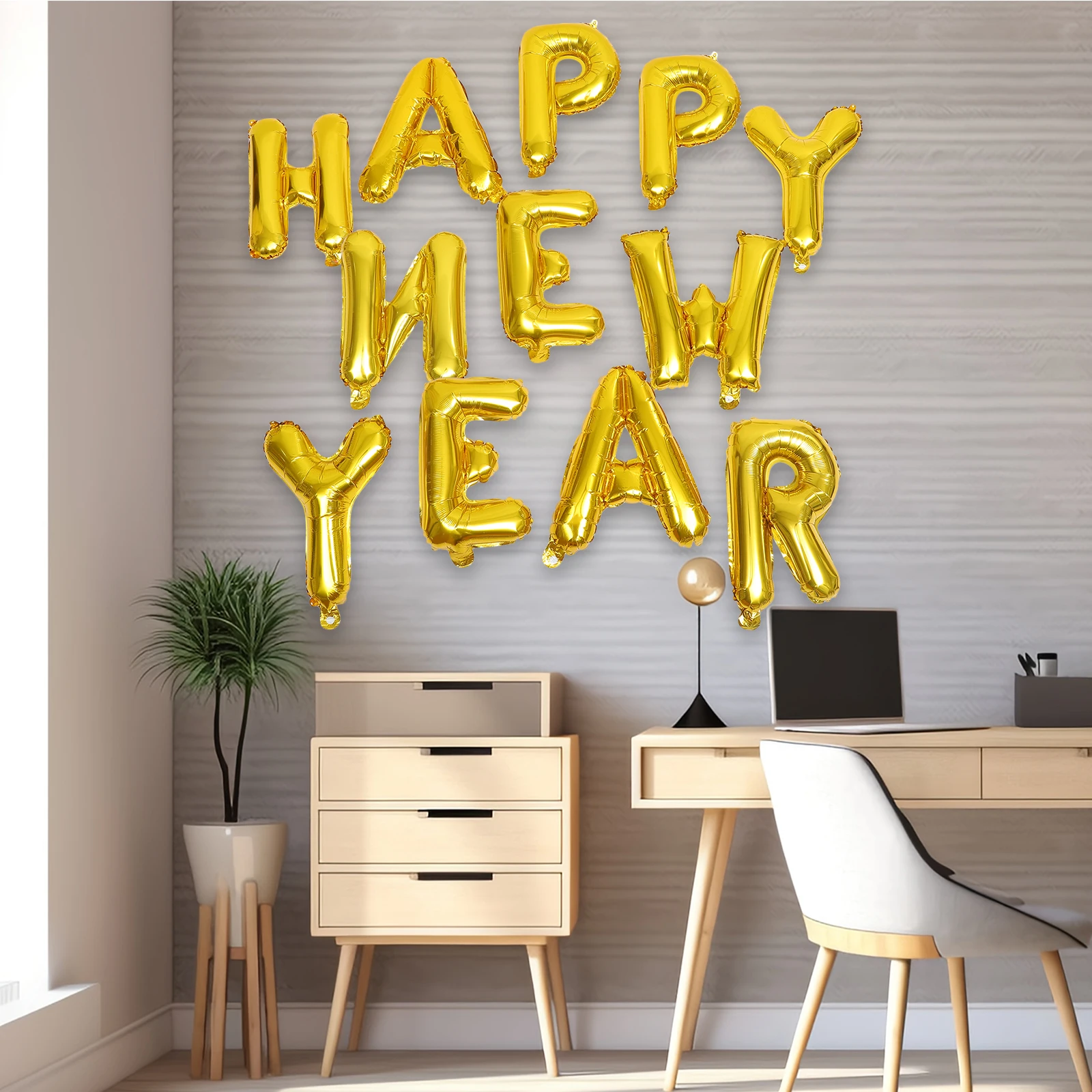 

1 set 1 Set Happy New Year Aluminum Foil Balloons Party Decorations 2024 Balloons For Graduation Anniversary Reunion Celebration