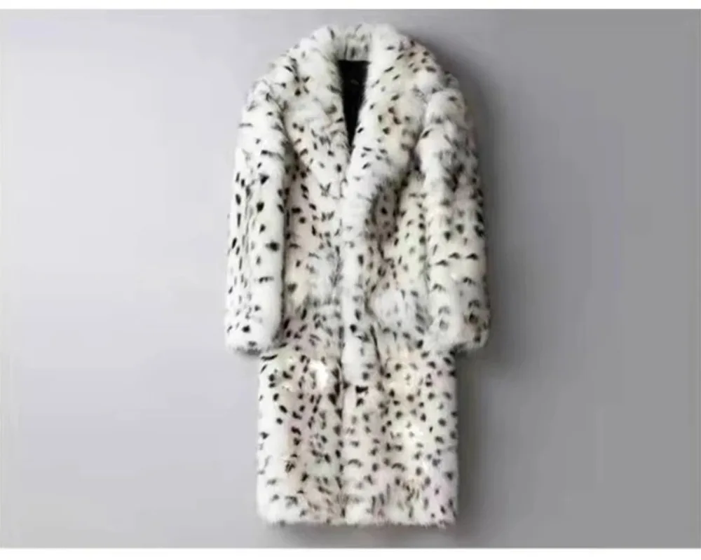 Fl 2025 marca de inverno moda estilo russo menina com cinto maxi casaco de pele peluda feminino jaqueta de pele de cordeiro falso quente grosso outerwear novo