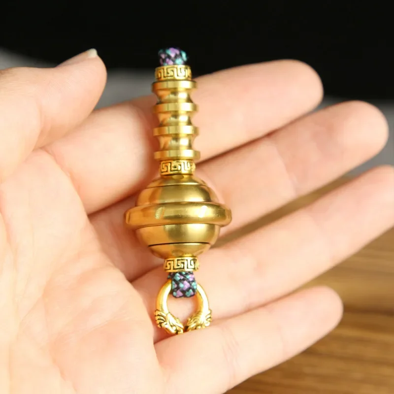 Mini Fidget Spinner en métal, couteau à main, pointe supérieure, porte-clés à rouleau, jouets anti-Stress EDC, Anti-anxiété pour enfants