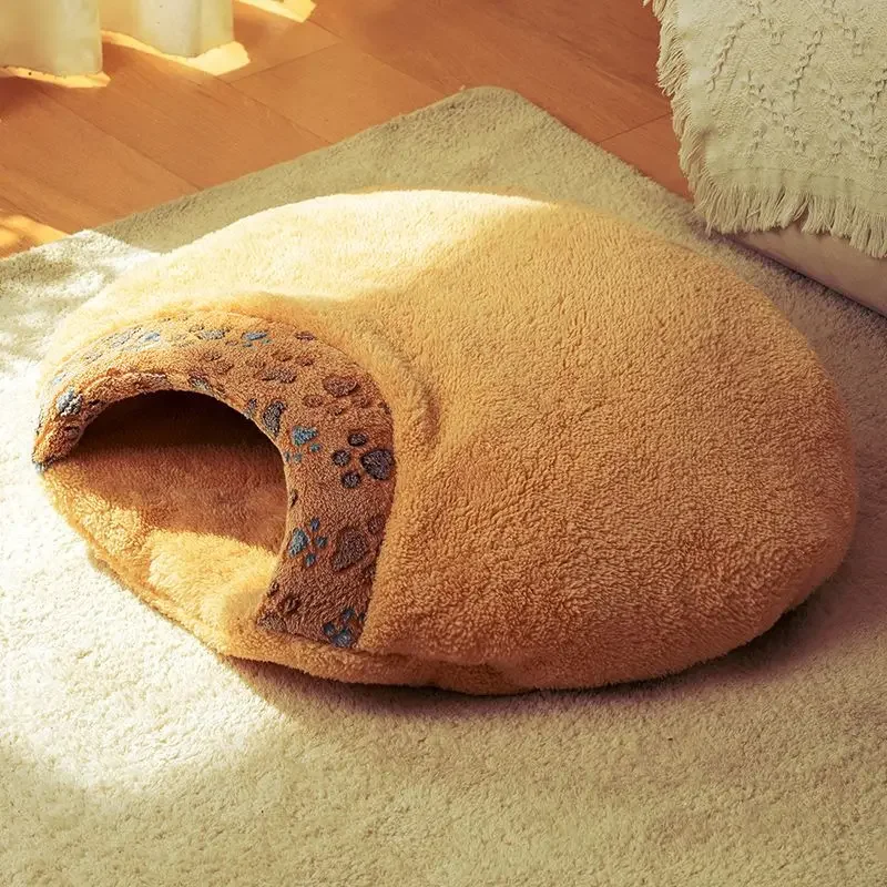 Cat Nest in Winter Warm Closed Full Enveloping Sleeping Bag Four Seasons Universal Security Dog Nest Cat Nest Thickened Cat Beds