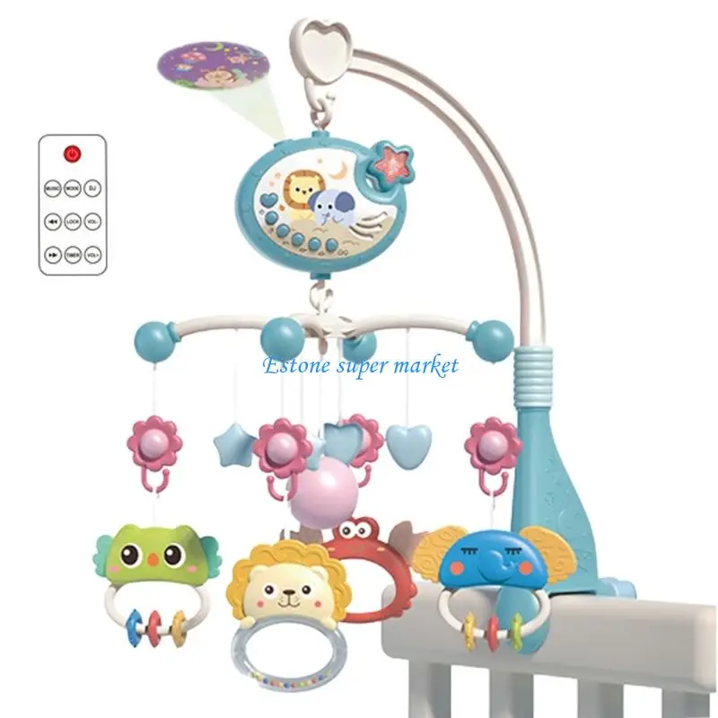 Jouet développement sensoriel pour nourrissons, projecteur musique chevet, rotation automatique, Mobile 400, mélodies