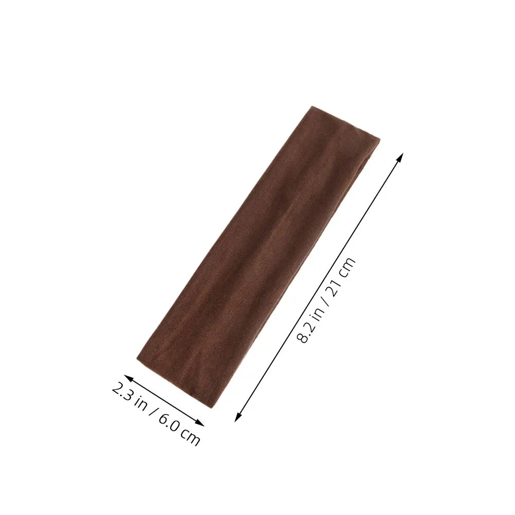 6 قطعة عصابات النساء عدم الانزلاق القطن مطاطا الرياضة العصابات الشعر اليوغا تجريب اكسسوارات سبا عقال رقيقة Headbands للنساء #4