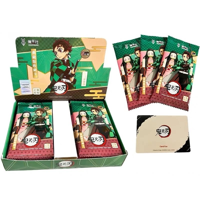 Hot Sell Card.fun Demon Slayer Kamado Tanjirou Nezuko Hashibira Inosuke Anime Character Collection Strategy Battle Game Gift