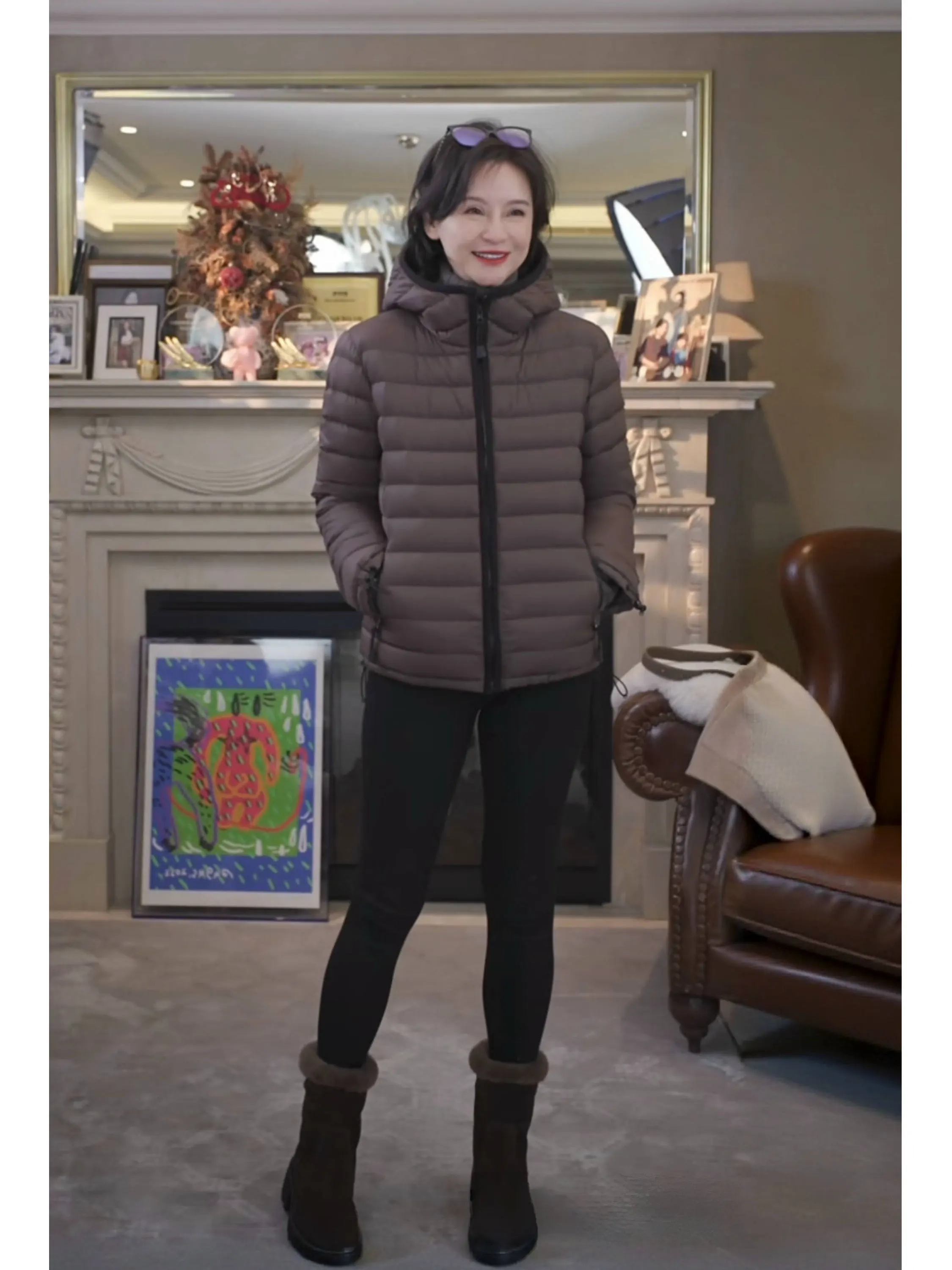 

Зимнее утепленное пальто из 95% белого гусиного пуха, классическое, с капюшоном, теплое, Bonel Du down Jaet Cleanfit Sle RuienCo. Женская одежда...