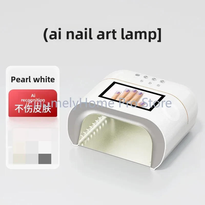 Smart AI Nail Lamp, Nail UV LED Light, No Black Hands, Safe for Skin, Phototherapy Lamp for Nails, Gel Polish Curing Lamp