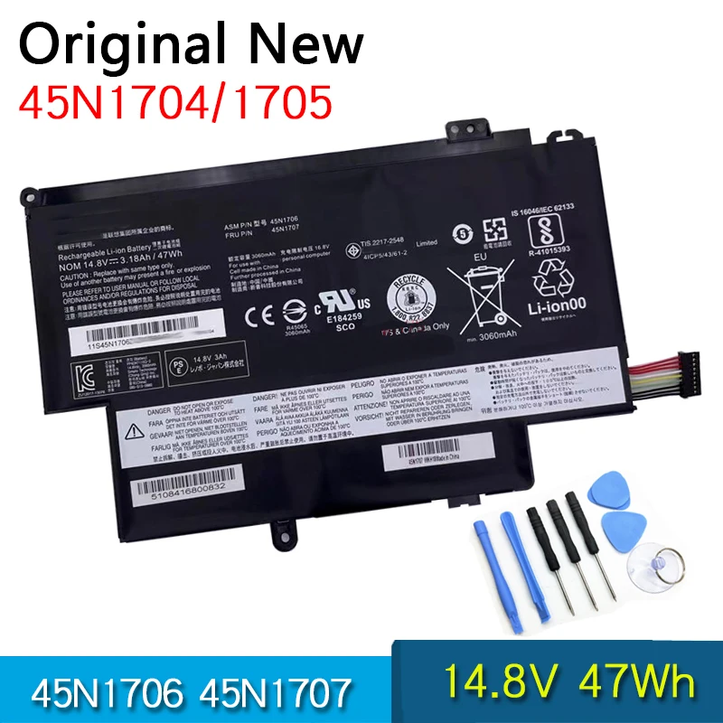 NOVA Bateria Original 45N1704 45N1705 45N1706 S1 120 S240 20CD 45N1707 Para Lenovo ThinkPad Yoga/Yoga 12 20C0 20DL/20DK Pro