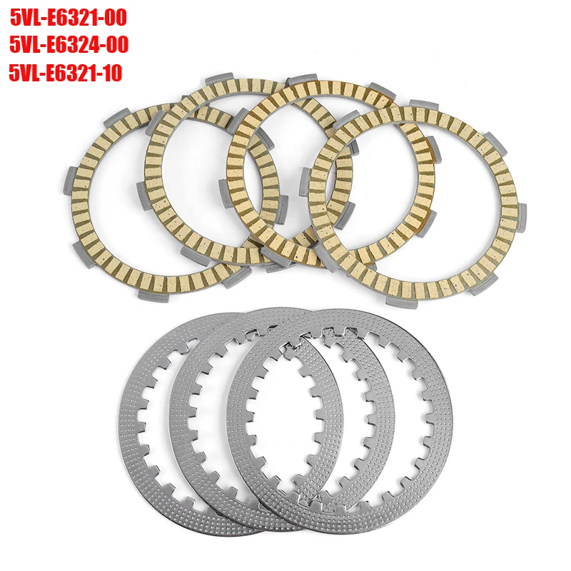 Clutch Friction Plates FOR Yamaha YBR125 ED 3D91/3D92 51D1/2 (4 plate clutch YBR 125 YBR-125 Custom 2008-2016 5VL-E6321-00/10