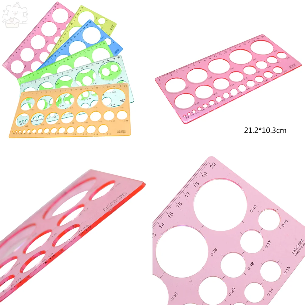 DIY Quilling Ruler Rulers Tool Circle Size Template Kit Origami Paper Craft Random Color