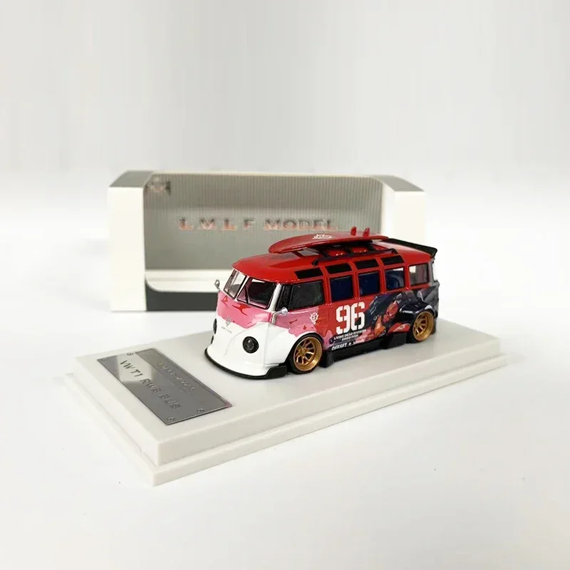 LF 1:64 Toy Model Car T1 Bus Kombi Wide Body Refitting Alloy Vehicle Displsy Gifts -Akiba Coating