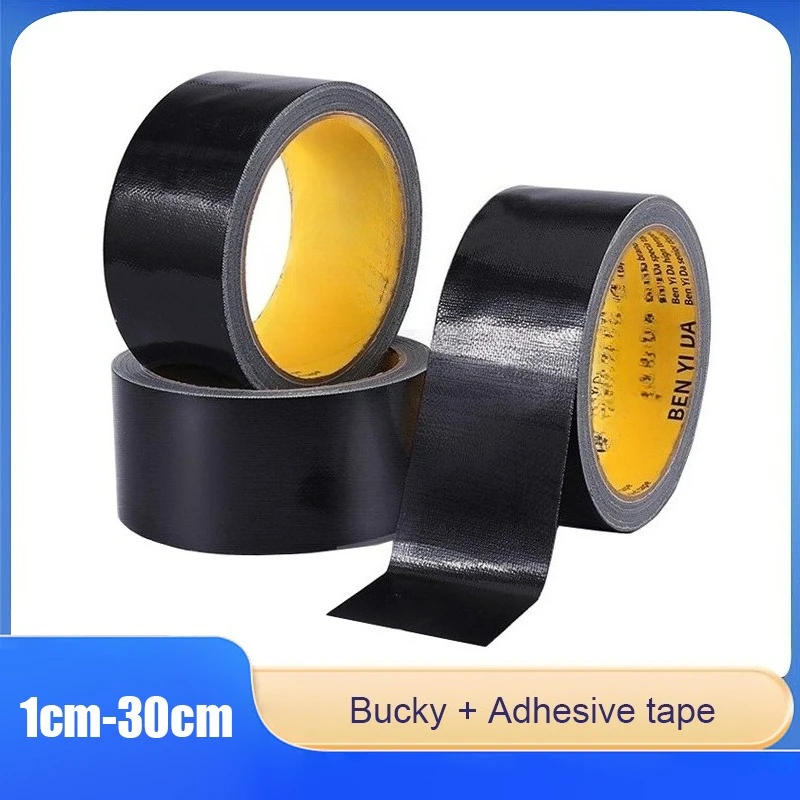 

Black Adhesive Fabric Duct Tape, Tent Patching, Box Sealing, Electric Bike Seat Repair, Waterproofing And Moisture Protection