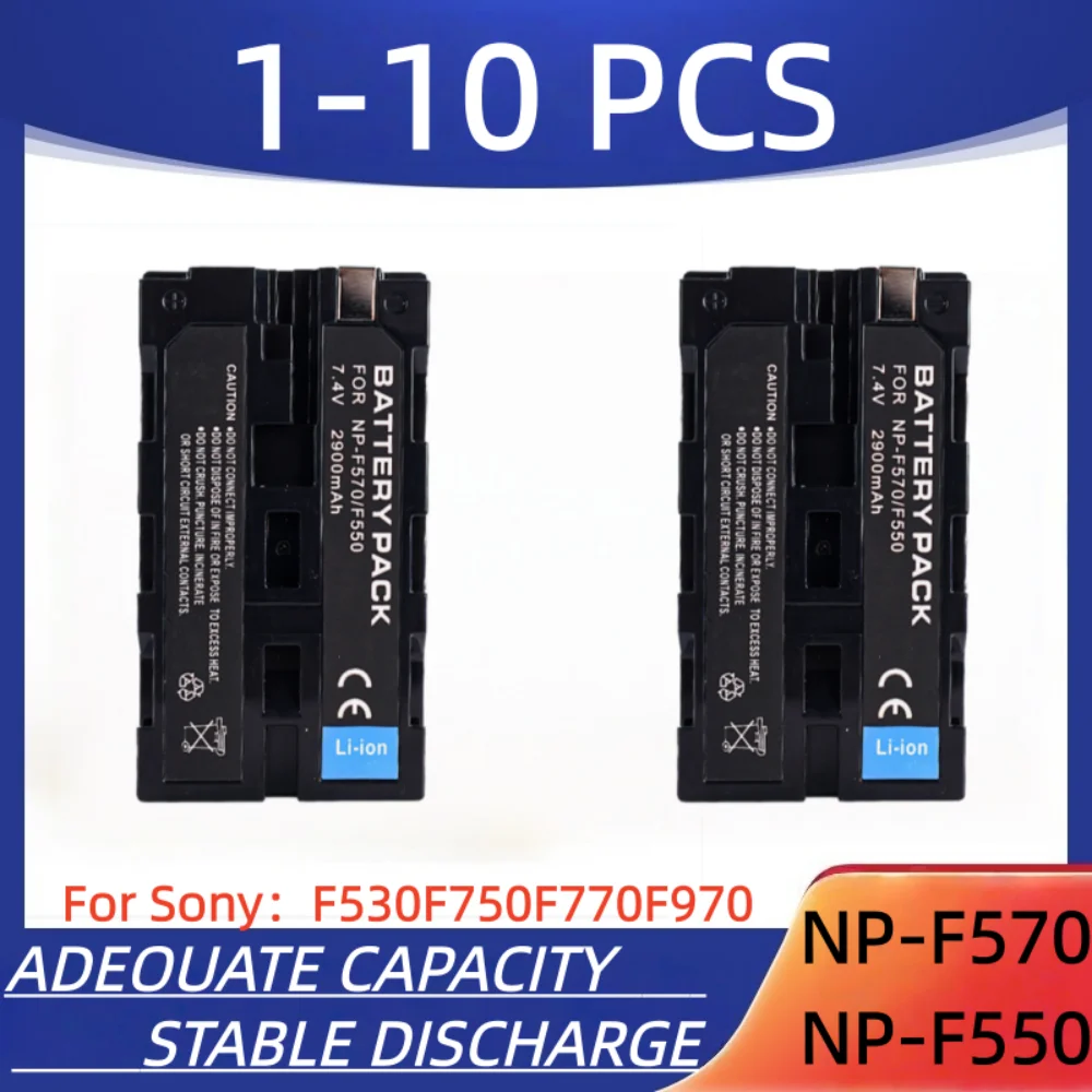 NP-F570&F550 Digital Camera Battery 2900mAh NP-F570&F550 Rechargeable Battery, Suitable for Sony F530 F750 F770 F970