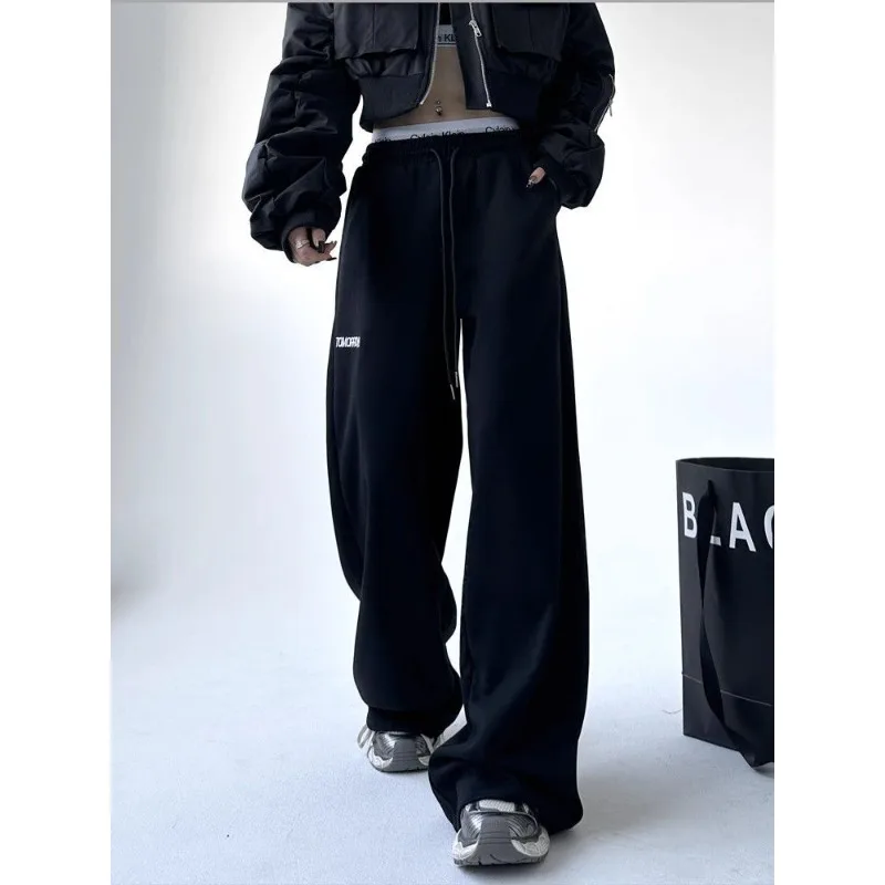 

Deeptown Harajuku Y2k Oversize Woman Sweatpants Streetwear Casual Korean Fashion Wide Pants Sports Joggers Vintage Trousers Kpop