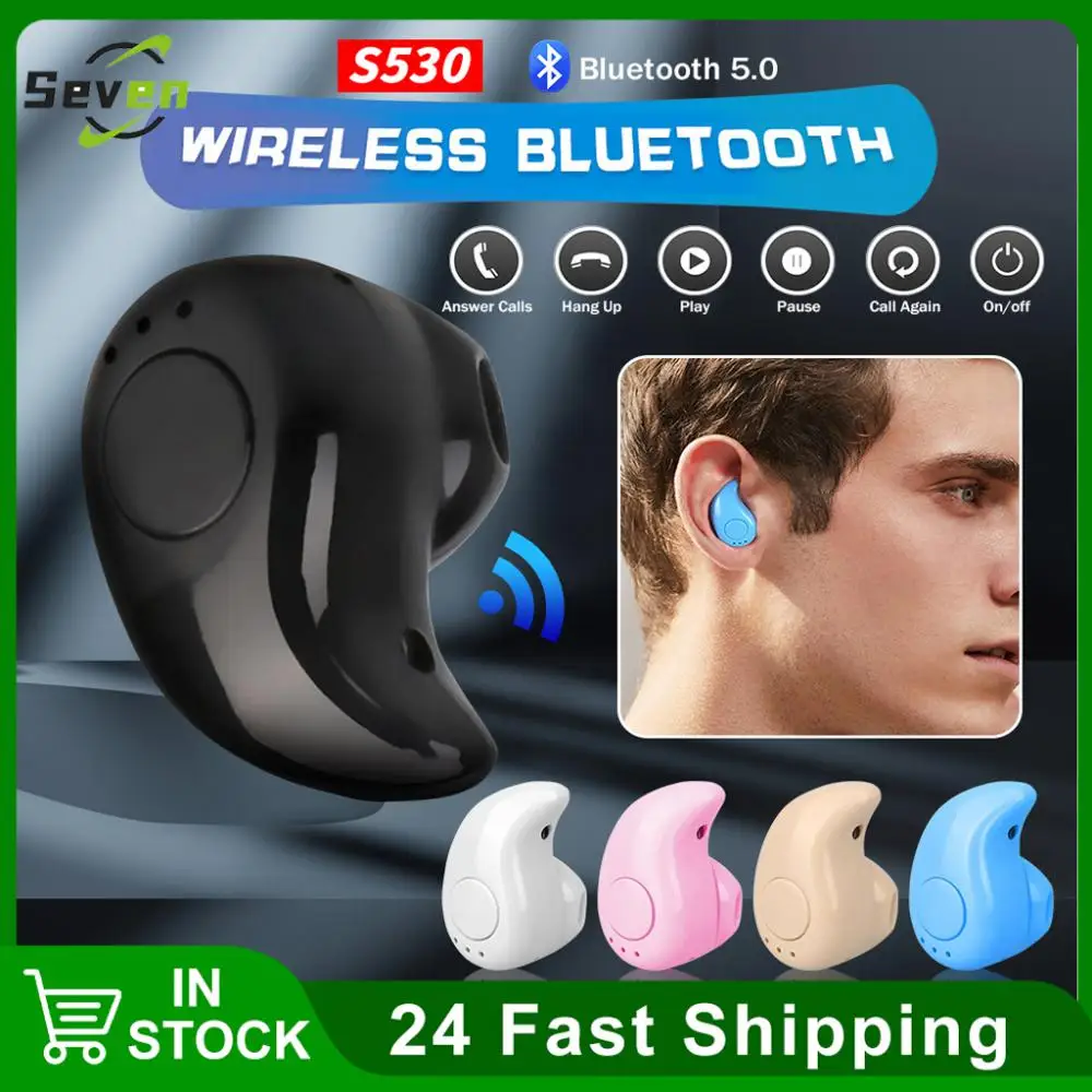 S530 Mini Wireless In-ear Earphone Hands compatible Stereo Auriculares In-Ear Sport Music Earbud Headset Earpiece Earbuds Bass