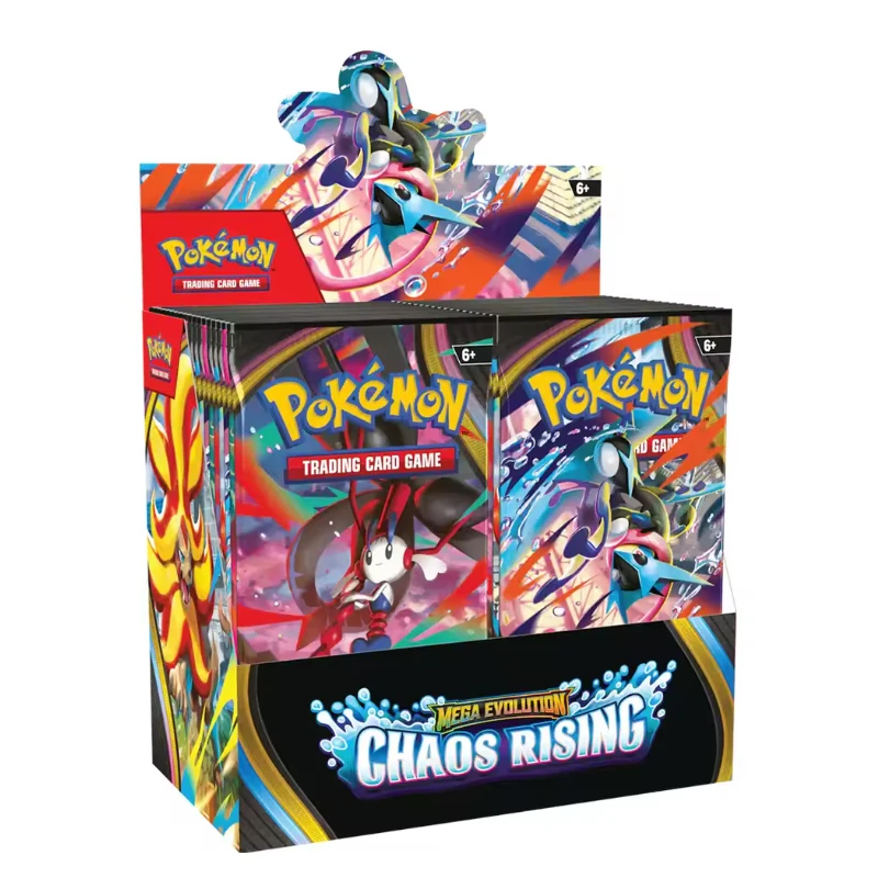 Hot 360Pcs English Pokém Cards Chaos Rising Booster Box 36 Packs 360 Cards English TCG Collectible Trading Card Game Toys Gift