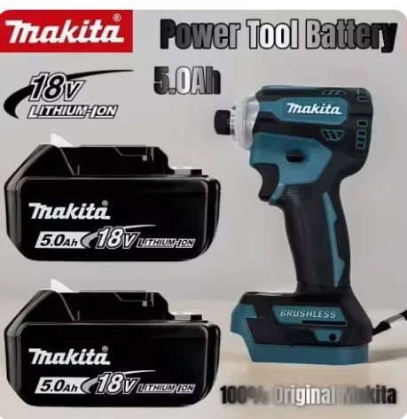 Makita 18V battery 5.0Ah 6Ah compatible with BL1860B BL1840 BL1830B BL1850 power tool battery, Makita charger