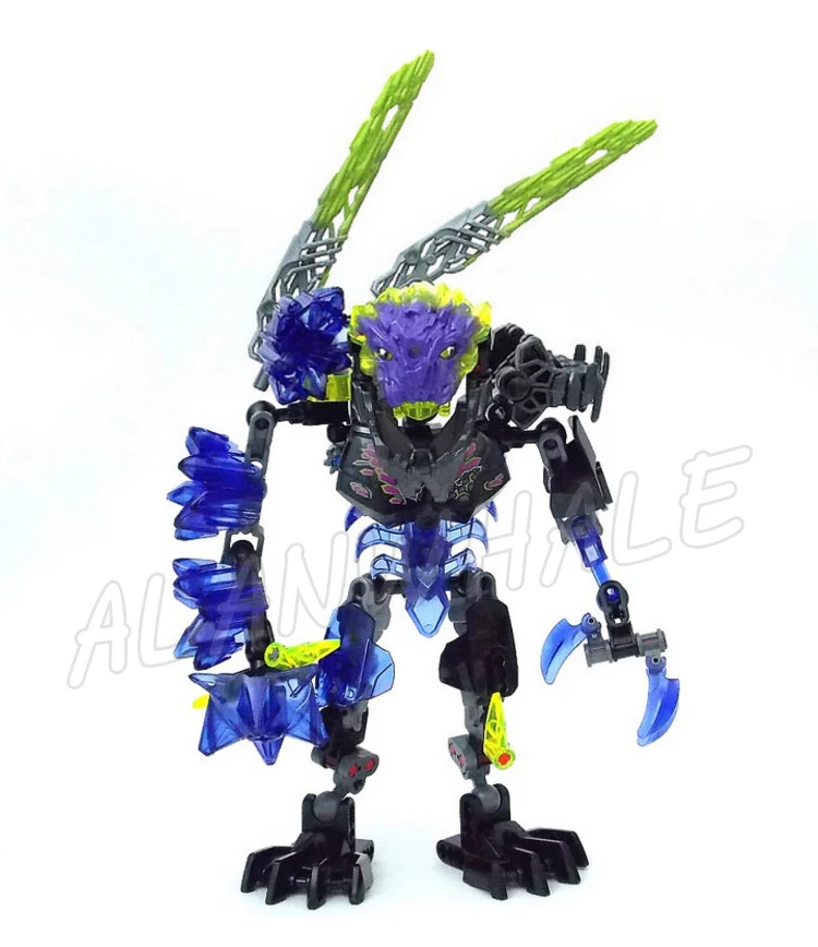 4Types Bionicle Unity Mask Maker Ekimu Lava Beast Storm Beast Quake Beast 613 Building Block Toys Compatible With Model