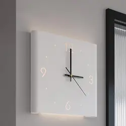 Corner Wall Clock LED Double Sided Digital Corner Wall Clock Decorative Wall Clock with 3 Colors Light and Remote Control Living