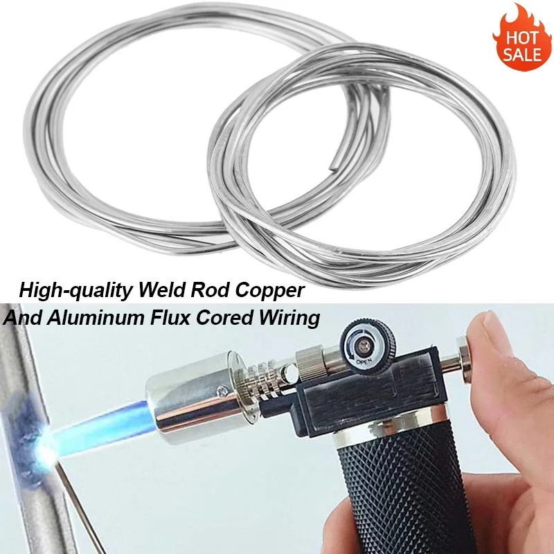 High-quality Welding Rod Copper And Aluminum Flux Cored Wire 2mm Universal Low Temperature Easy Melt Silver Weld Rods Accessory