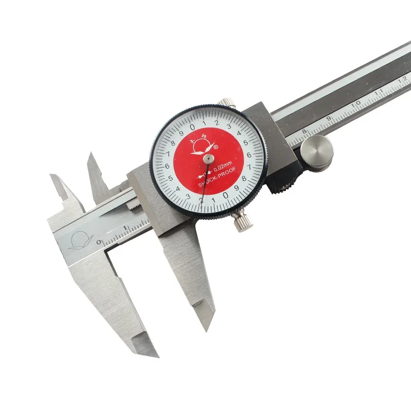 150mm Caliper with Watch Digital Vernier Caliper Stainless Steel Dial Caliper Micrometer Gauge 0.02mm Shockproof Tool