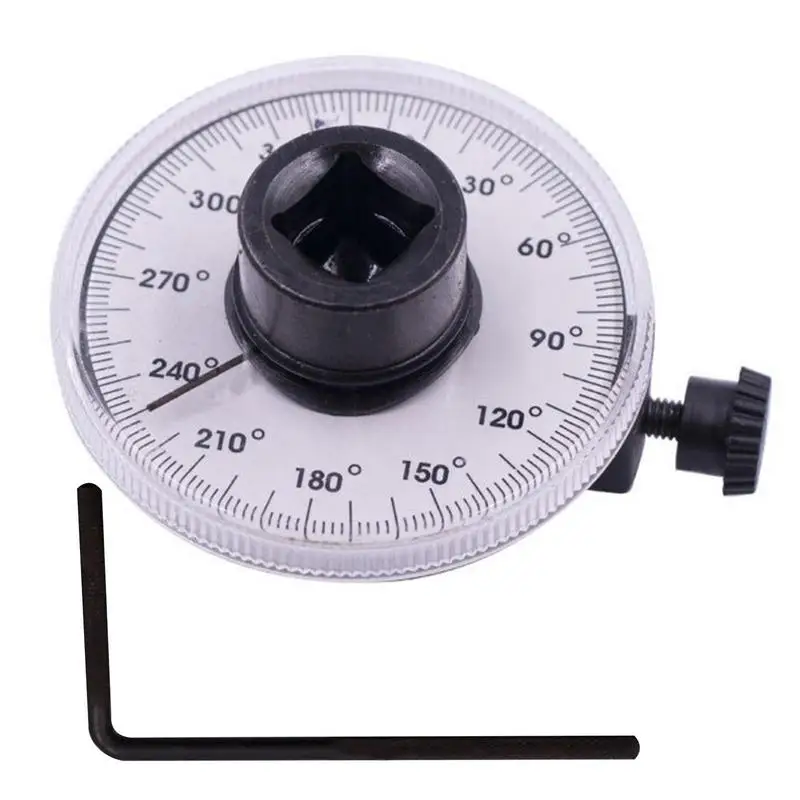 1/2 Inch Drive Torque Angle Gauge 360 Degree Angle Rotation Measurer Hand Tool Wrench Measuring Automotive Meter Tools Portable