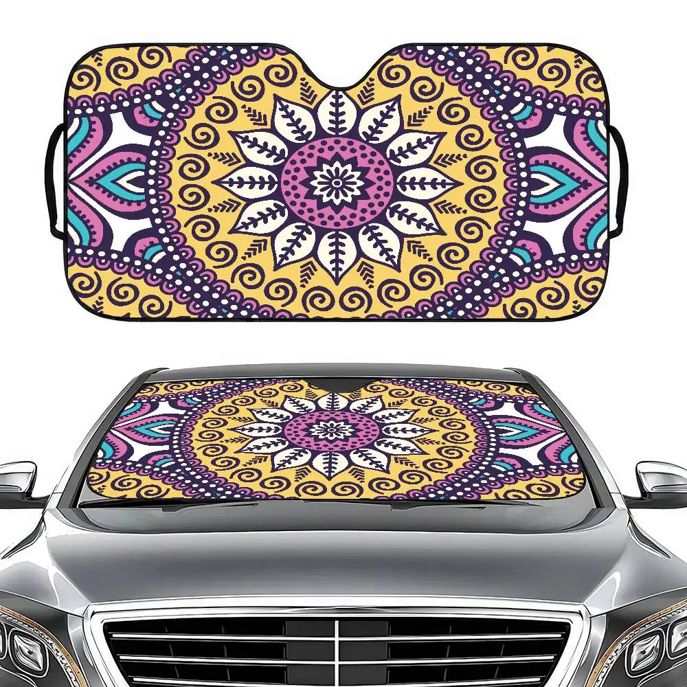 

Classical Floral Print Custom Car Windshield Sunshade - Anti-UV Reflector, Universal For Summer 2025