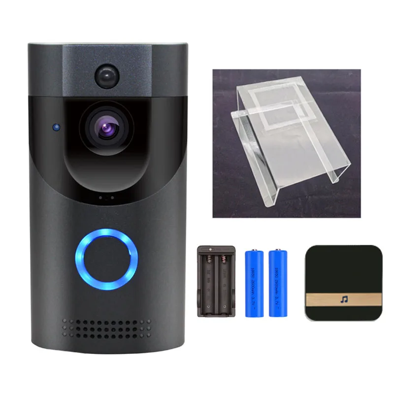 Outdoor Waterproof Wifi Visual Interphone Camera 720P Smart Video Doorbell TF Card Storage Support 18-24V AC Power