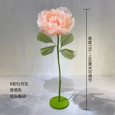 Seidenblume mit automatischer Öffnungs- und Schließfunktion, mechanische Kunstblumen für Hochzeiten, Veranstaltungen, Bühnen, Fensterdekoration, Weihnachtsfeiern und Heimdekoration. – Detail 16