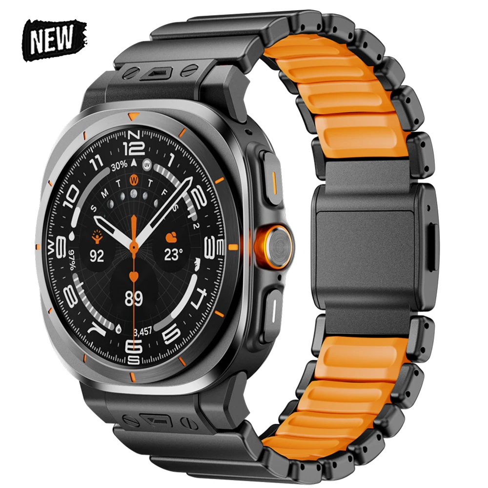

Роскошный ремешок из нержавеющей стали для Samsung Galaxy Watch Ultra 2025, металлический ремешок, браслет Correa Galaxy Watch Ultra, 47 мм, ремешок для часов