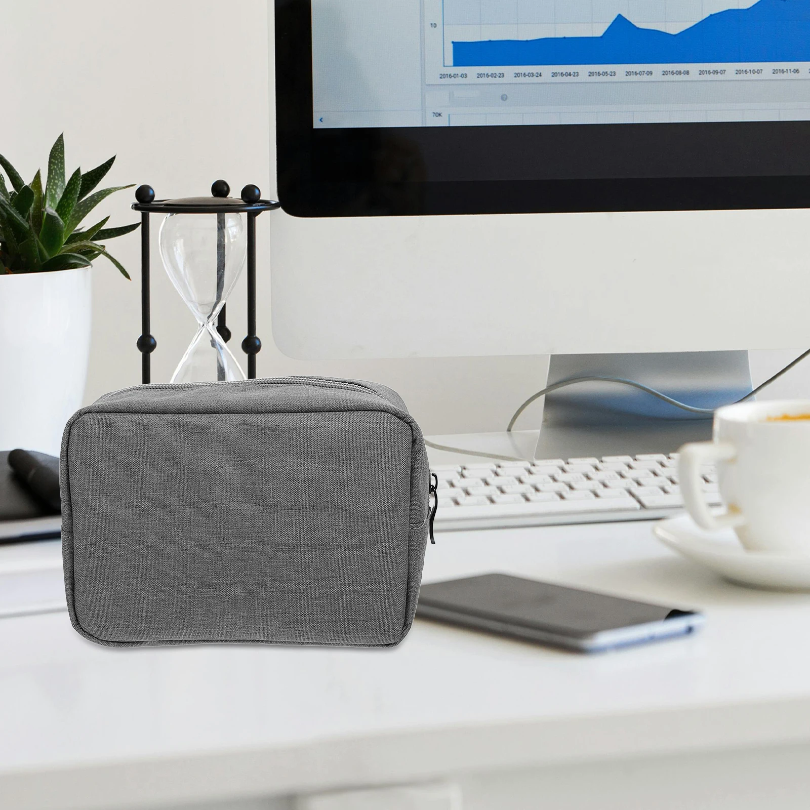 

Electronic Storage Bag Portable Oxford Cloth Electronic Organizer Case Earphone Cable Charging Travel Tech Accessories Pouch