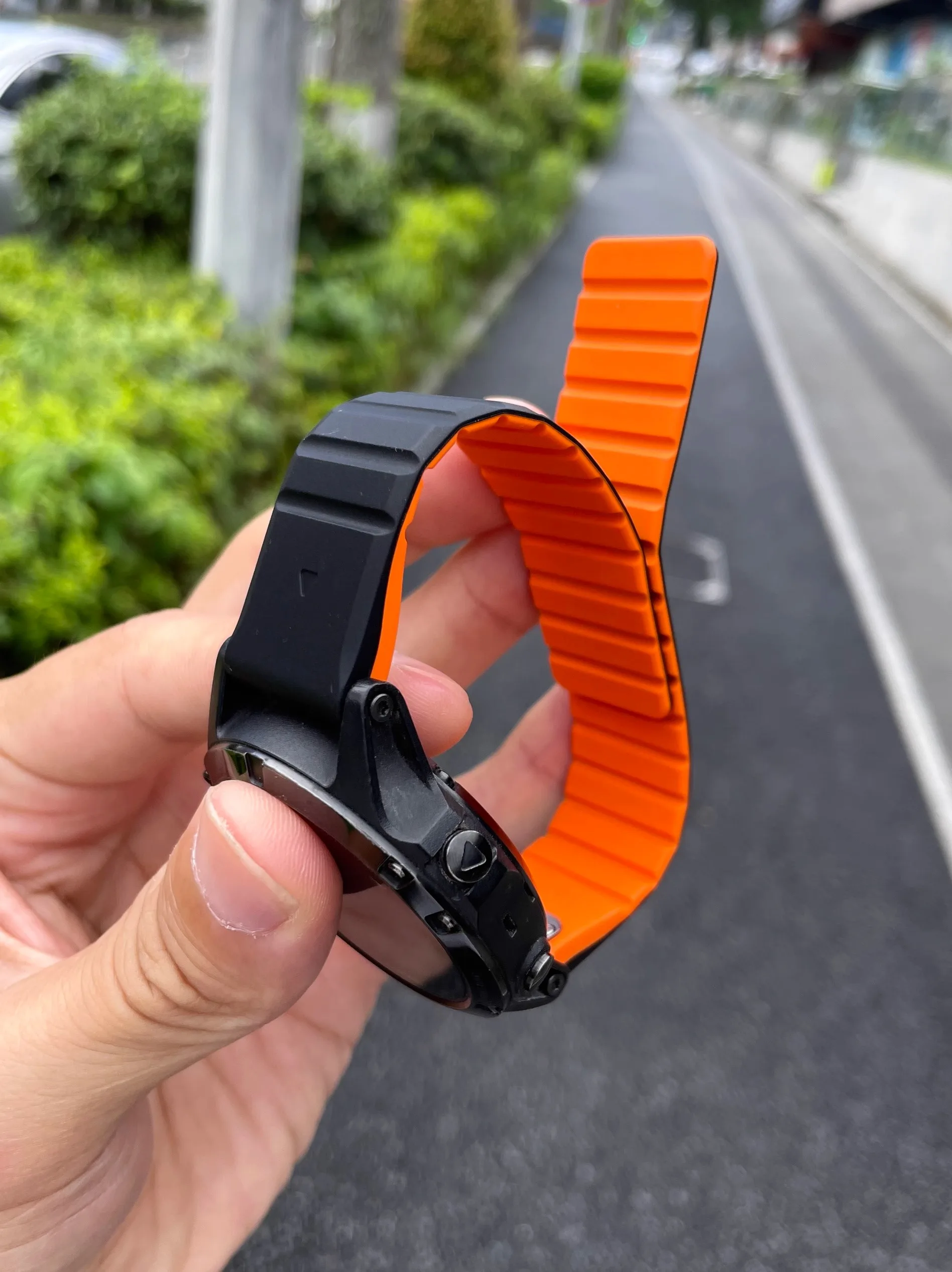 Kakestorm silicone magnetic suction suitable for Garmin watch Fenix7 strap Feinaishi 6x sports 5 Taitieshi Anduo