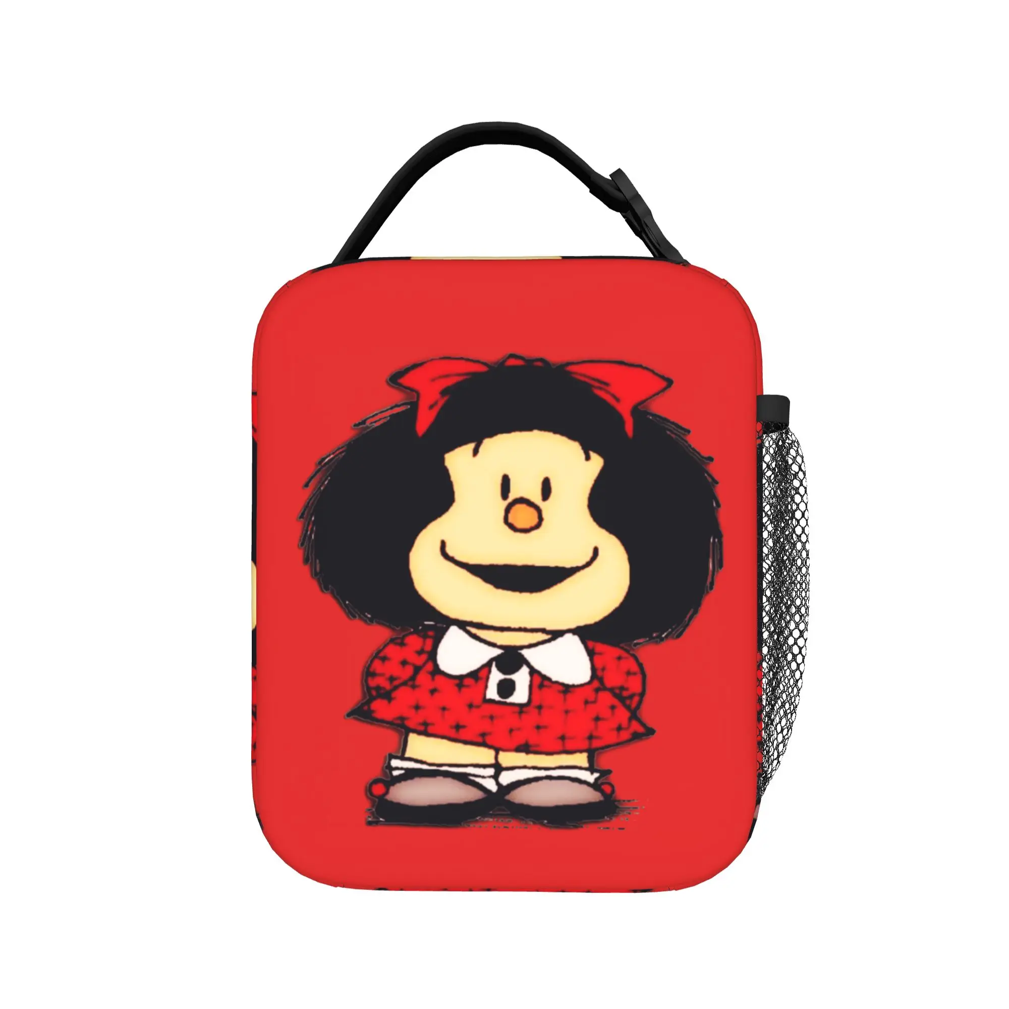 Mafaldas Insulated Lunch Bag Leakproof Quino Argentina Cartoon Meal Container Thermal Bag Tote Lunch Box College  Outdoor