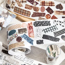 Journal GO 7.5x200cm Girl's Narration Poems Vintage Text Label Tape Sticker Creative DIY Journal Collage Scrapbooking Material