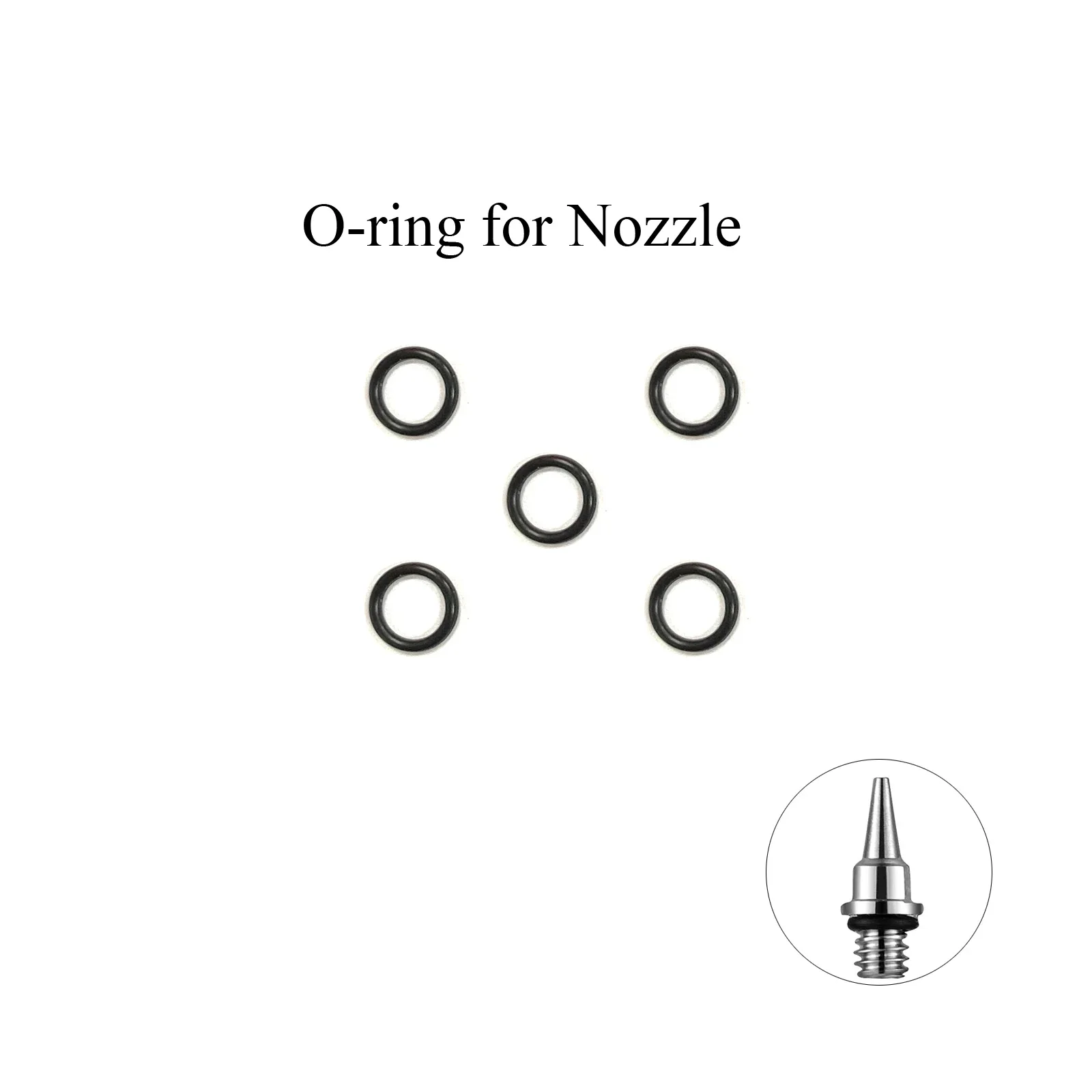 5pcs/pack Seal Rings O-rings NT-130 Series Airbrush Accessories Backup Parts for Nasedal NT-130 NT-131 NT-134 NT-190 Airbrush