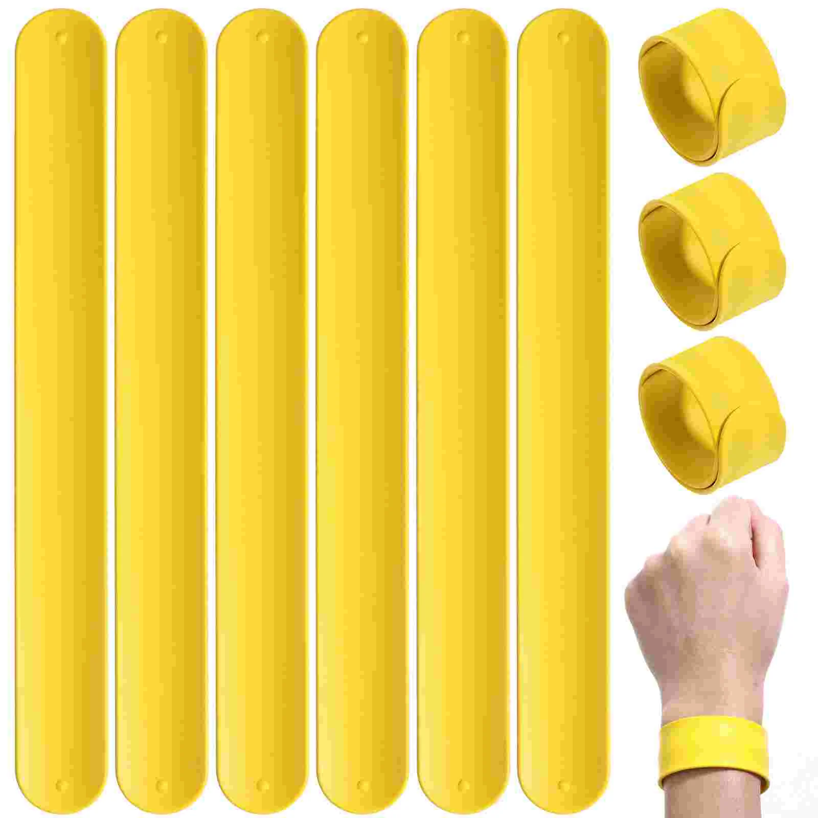 Blabk Wristband Kids Bracelet Wristbands Silicone Slap Bracelets Blank for White Snap