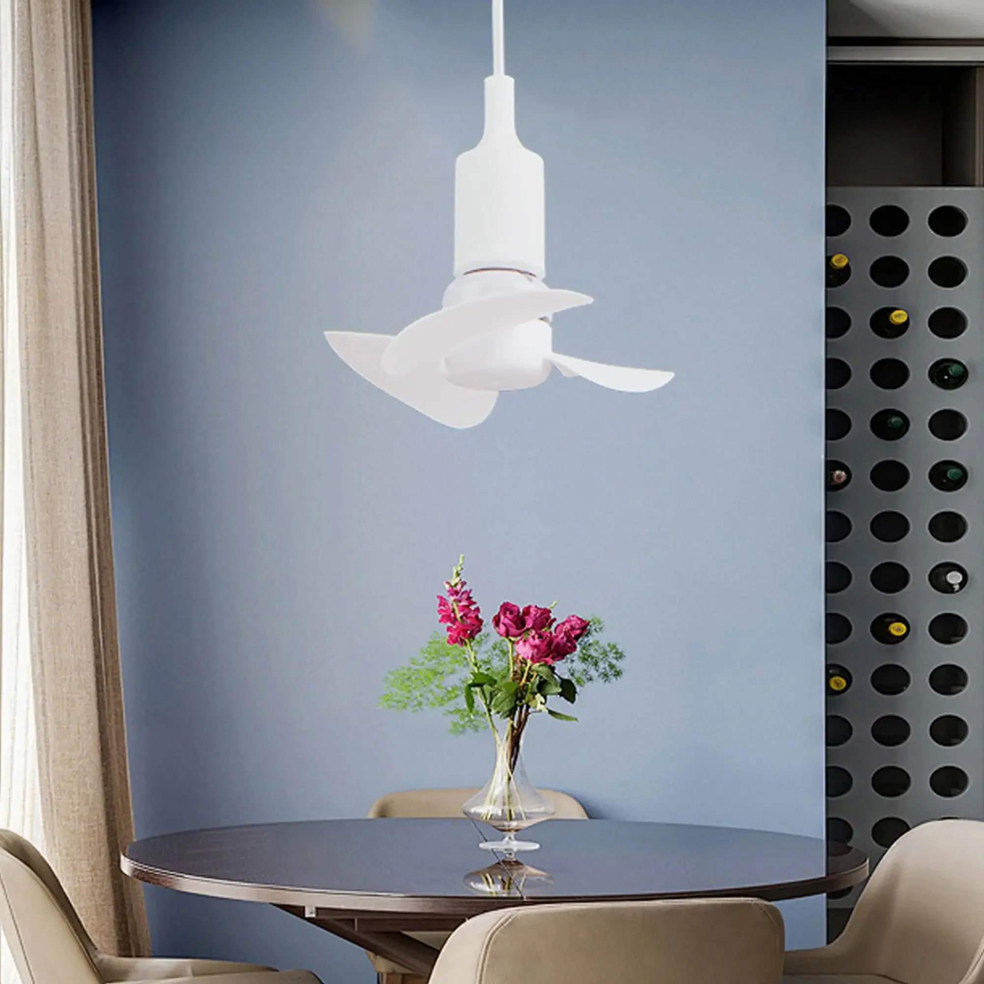 Table Fan 6.3 Inch Mini Fan 10W E27 Ceiling FansCeiling Indoor Bedroom Chandelier With Cooling Fan Iptv subscription Hvac tools