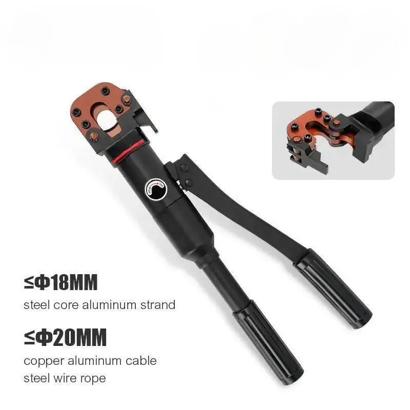 Portable CPC-20A Hydraulic Cable Cutter Manual Dia 32mm Construction ACRA Tool Cu/Al Armored Cable Cutting Machine 20mm Stroke