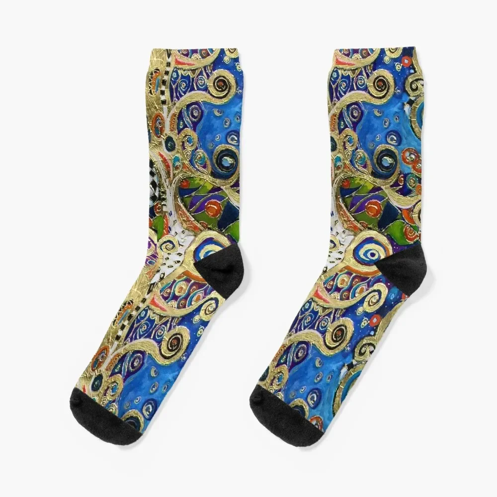 

The Changing Seasons of Klimt Socks Climbing short Men Socks Women's