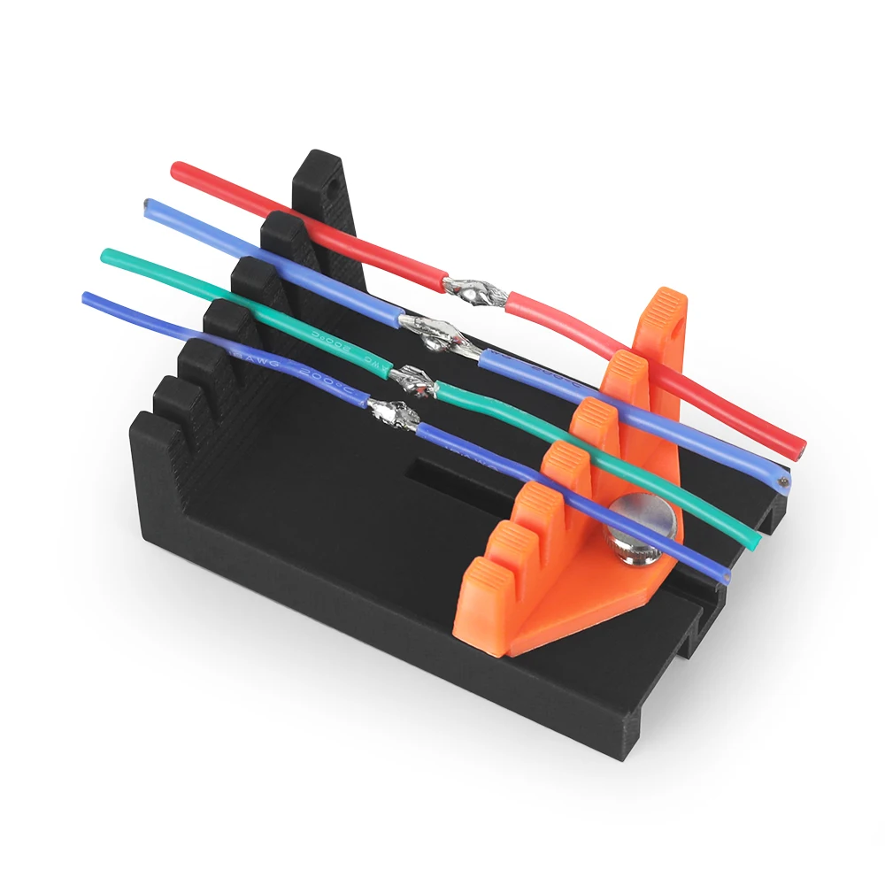 NEWACALOX Welding Wire Clamp Fixture, Adjustable Distance Card Slot, Welding Accessories Holder Soldering Tools Stand