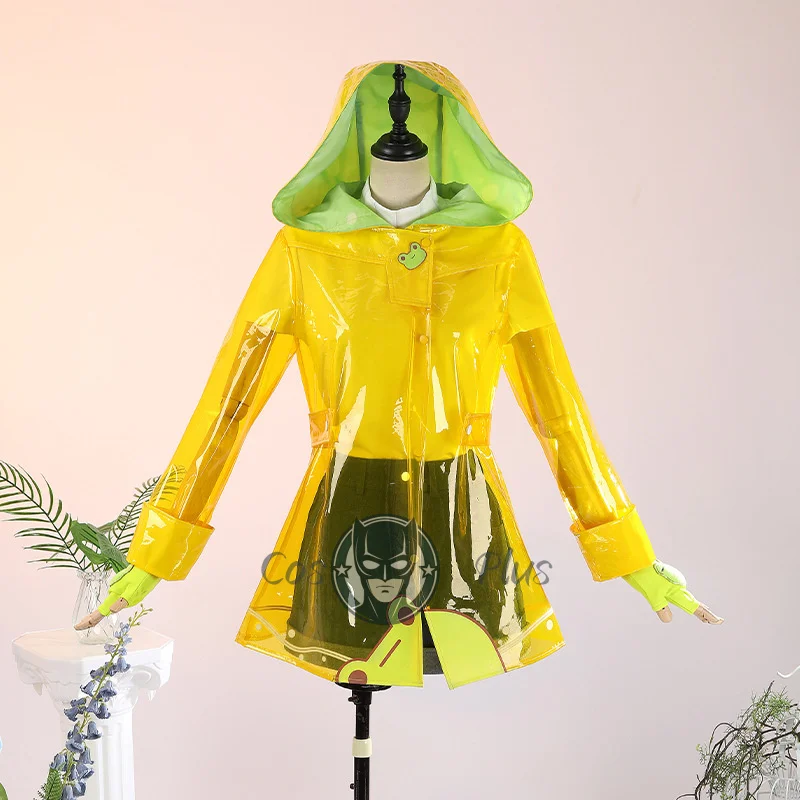 Chubasquero Mei Ling Zhou juego sobre reloj Mei disfraz de Cosplay conjunto completo serie de baile de lluvia traje de baile ligero peluca mujer fiesta Halloween