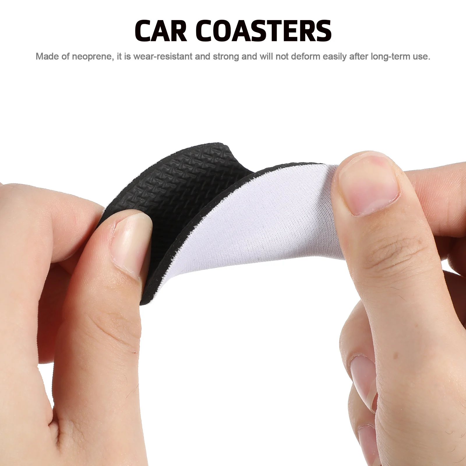 

36 Pcs Blank Coasters Heat Transfer Cup Holder Coasters For Car Coffee Thermal Blank Sublimation Cup Holders Mats For Automotive