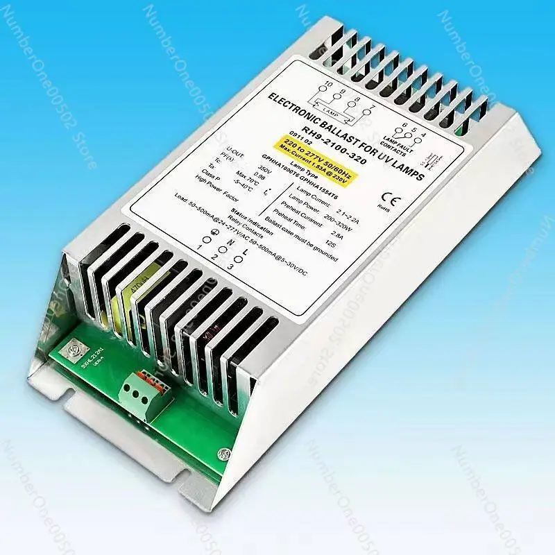 320W ultraviolet lamp UV lamp electronic ballast sewage treatment high power open channel PH9-2100-320