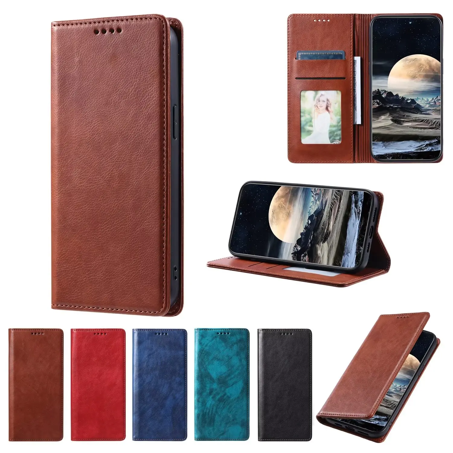 

Leather Wallet Case for Xiaomi Redmi NOTE10 10S 10T 11 12 Pro Plus 4G 5G Luxury Flip Cover Coque Card Slot Phone case