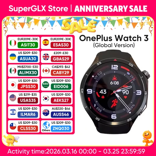 Versión Global Oneplus Watch 3 Reloj Inteligente 1,50