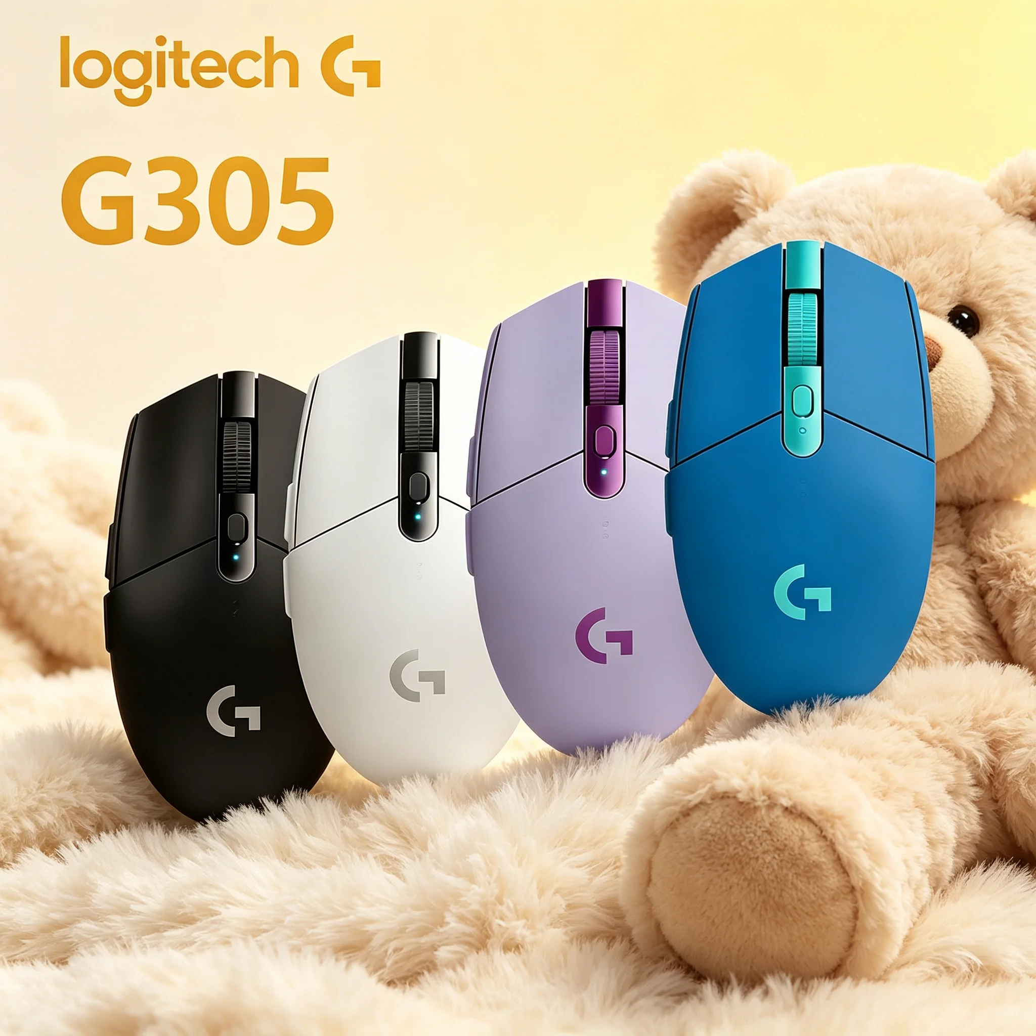 Logitech G305 Hero Sensor Gaming Wireless Mouse Long Battery Endurance For CS2 PUBG LOL Valorant Competitive E‑Sport Game Laptop