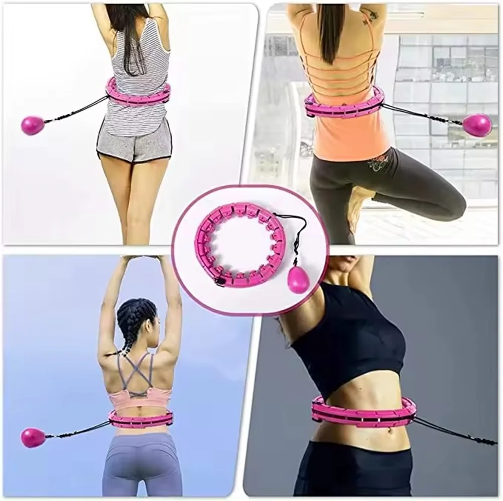 Adults Exercise Slimming Smart Weighted Detachable Hula Ring Intelligent Women Massage Hoola Hoop Fitness With Counter