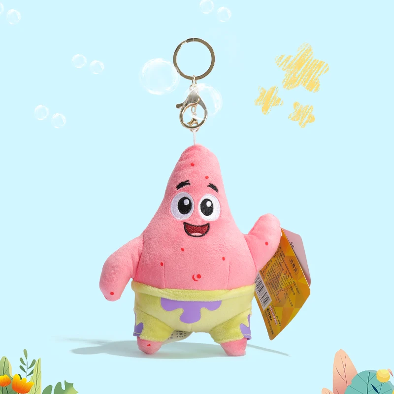 Anime Spongebob Squarepants Patrick Star Squidward Eugene H. Krabs Gary Stuffed Plush Toy Pendant Keychain Birthday Gift For Kid