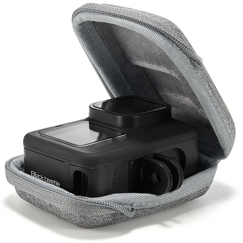 For Gopro 11 10 12 13 Accessories Case Mini Bag Collection EVA Portable Travel Storage Waterproof Half Zip + Lock For Go Pro