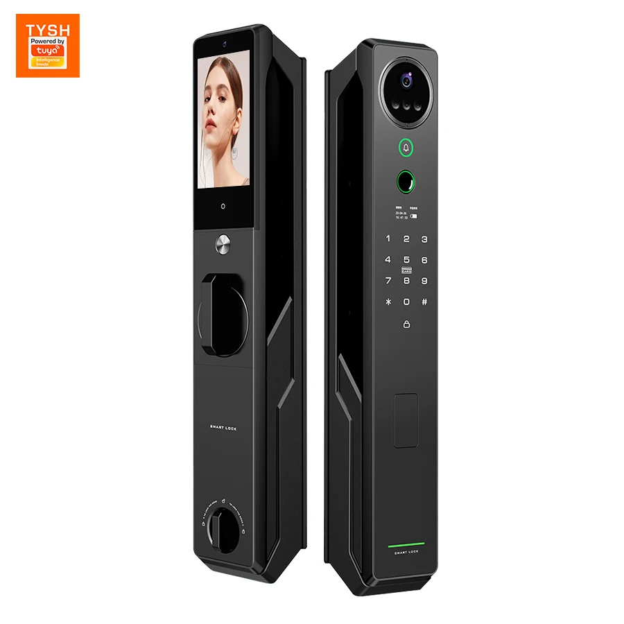 Tuya Wifi Smart Door Lock Fingerprint Lock Auto Electronic Bio-metric Digital Lock for Smart Home