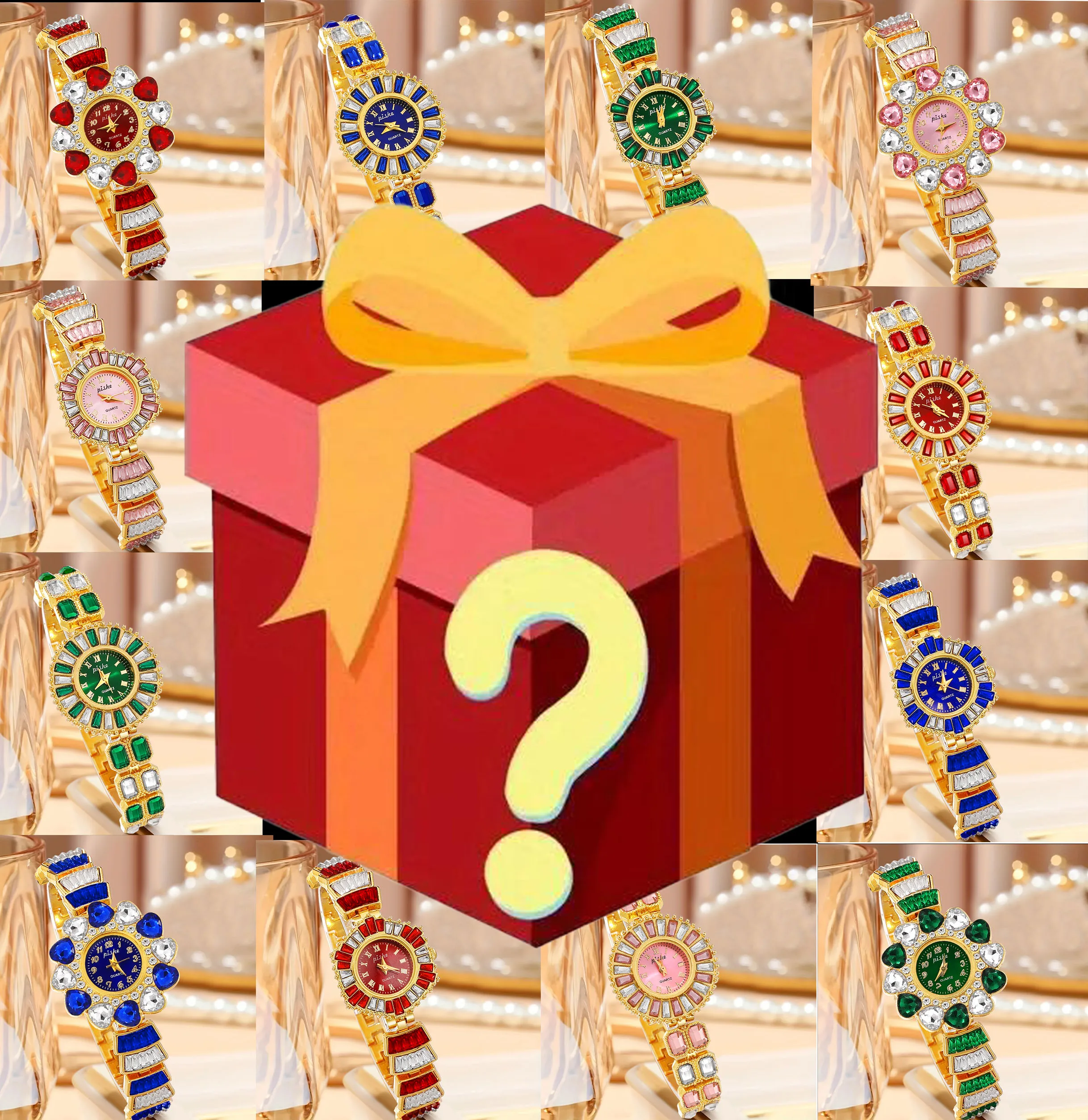 Surprise mysterious box with a 100% winning rate, randomly containing a pocket watch displayed in the image