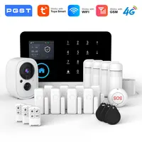 PGST 103 pantalla de 2,4 pulgadas 4G 2G WIFI GSM sistema de seguridad doméstico Bulgar para el hogar 433MHz Control de aplicación tarjeta RFID con movimiento PIR